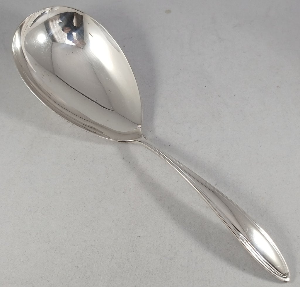 Zilveren rijstlepel dubbel Puntfilet antiek 835 zilver, Antiek en Kunst, Ophalen of Verzenden, Zilver