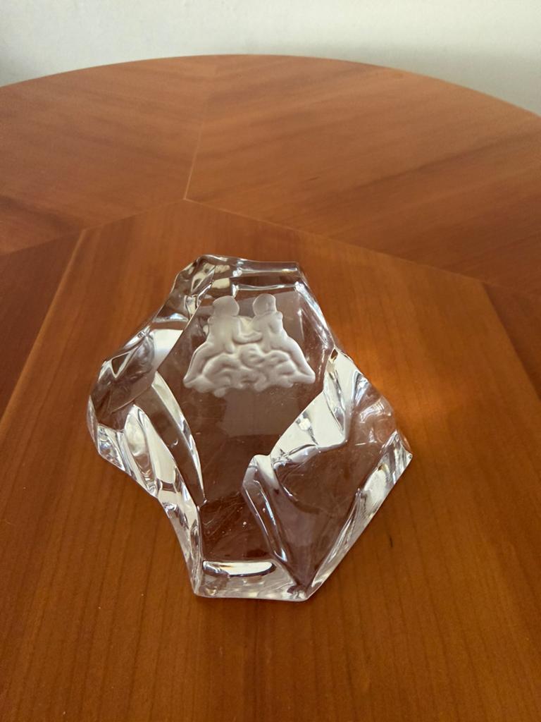 17.50 euro - Val Saint Lambert kristal press papier, Ophalen of Verzenden