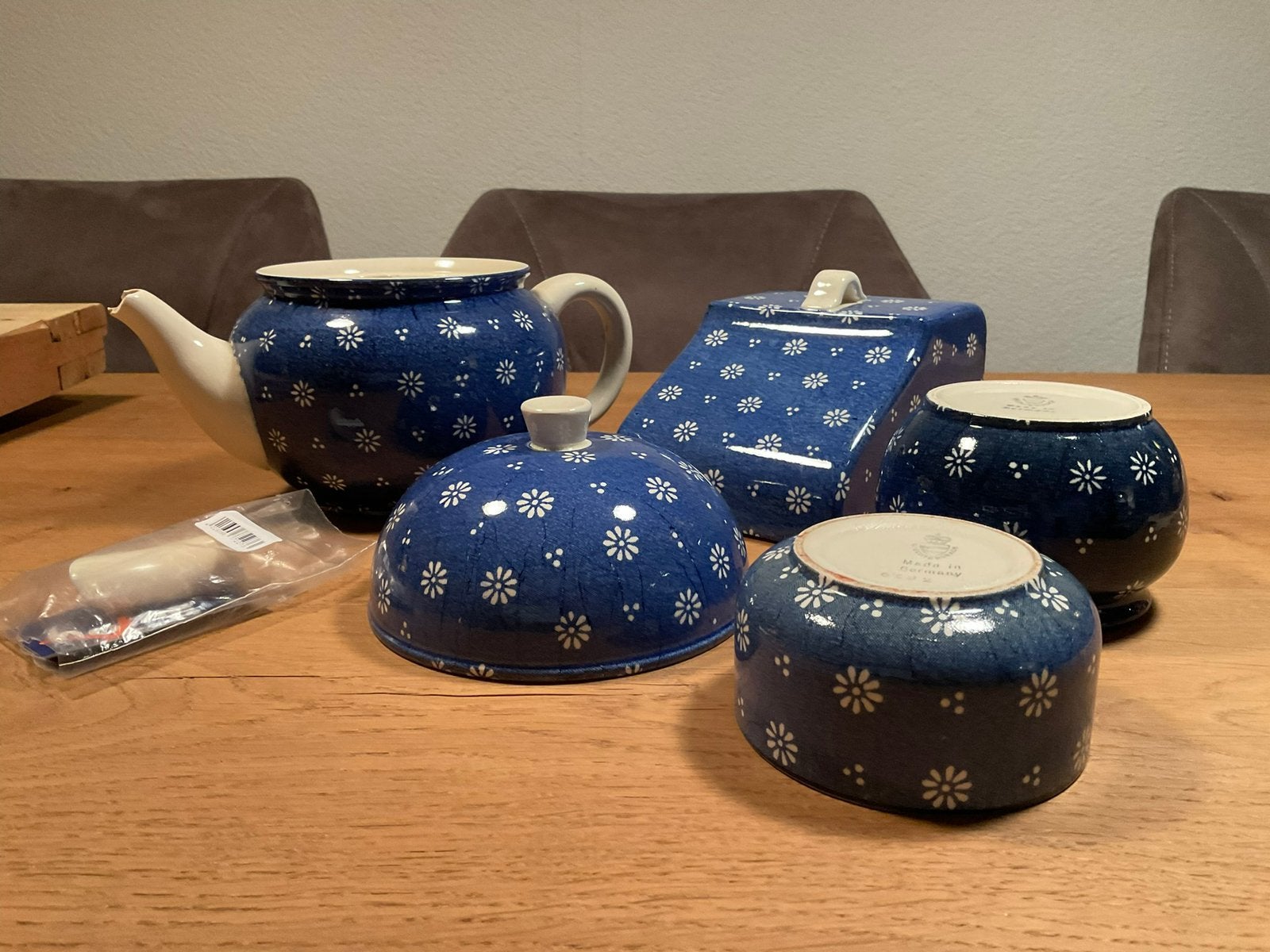 Antieke losse servies delen , blauw servies, Ophalen of Verzenden, Gebruikt, Overige stijlen