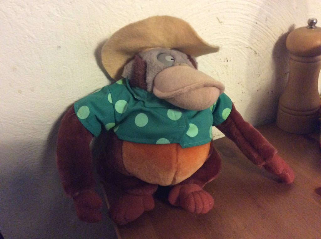 Disney Lowie knuffel (Talespin) 20 cm, Ophalen of Verzenden, Overige figuren, Gebruikt, Knuffel