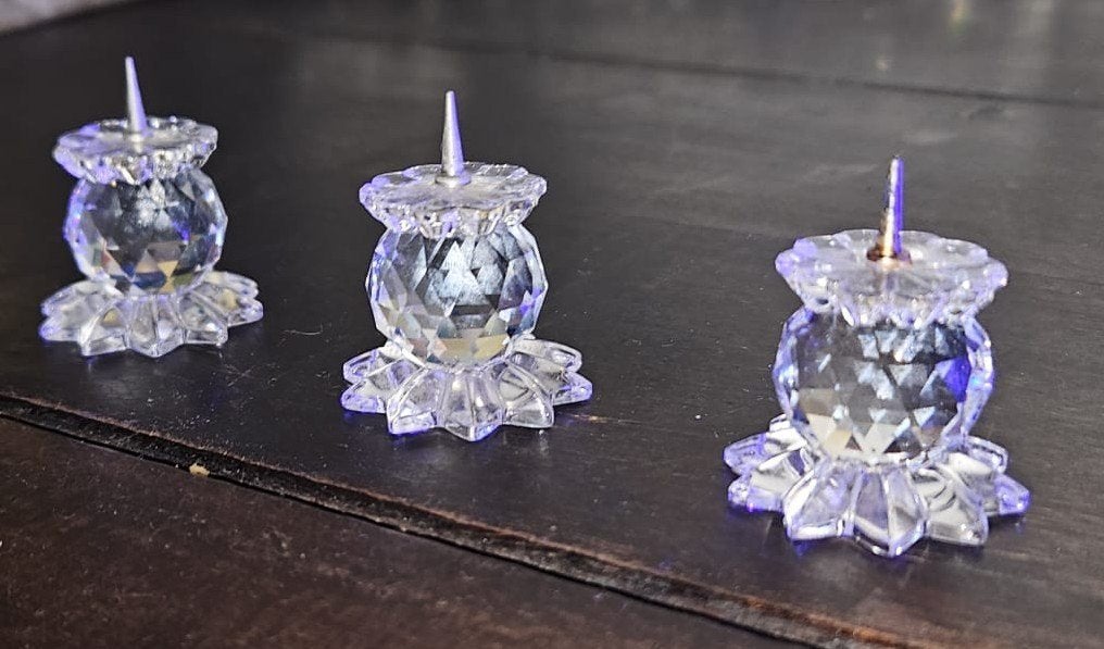 Swarovski Kandelaar 131 set van 3, Ophalen of Verzenden, Zo goed als nieuw, Figuurtje