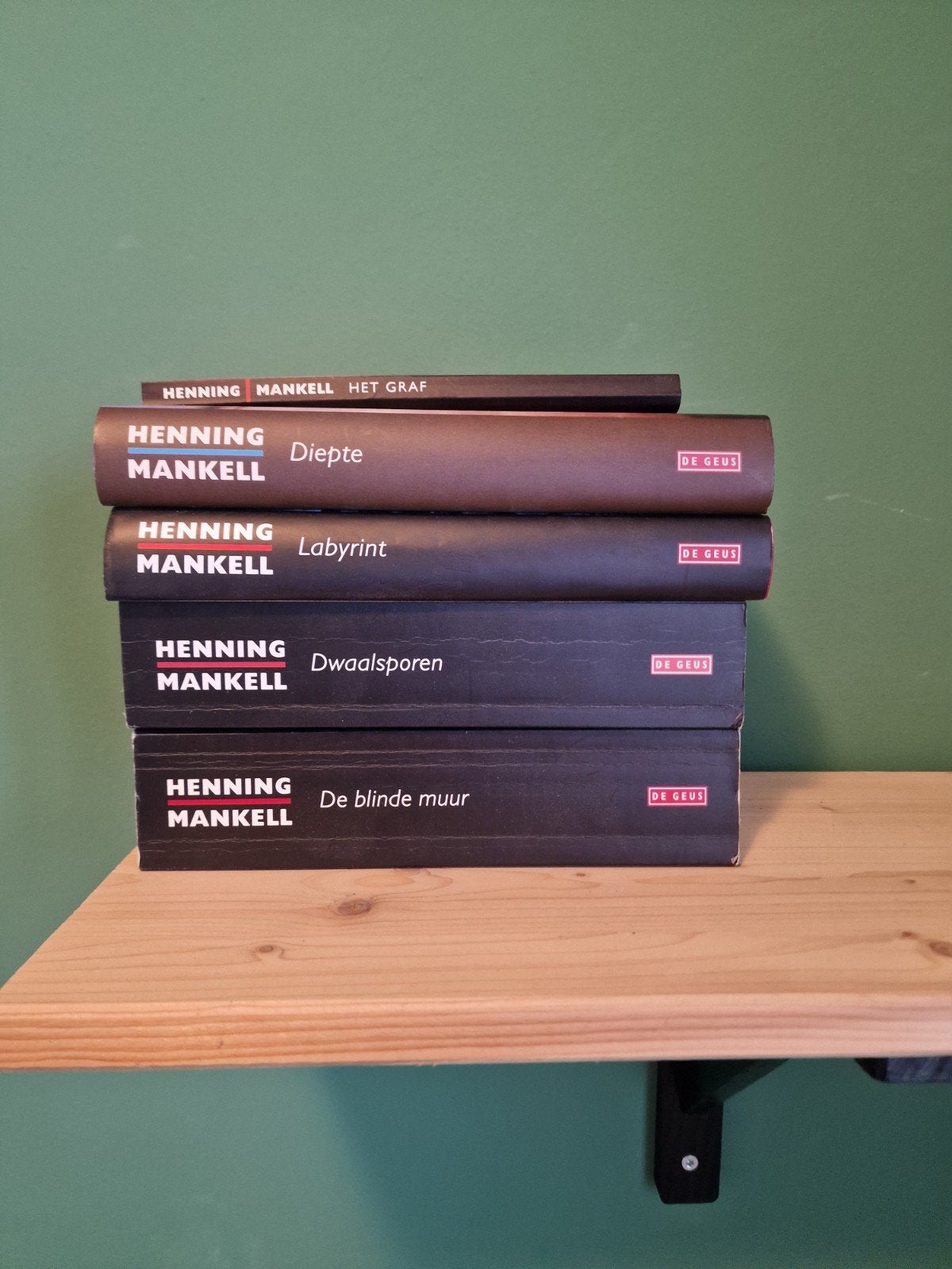 5 boeken van Henning Mankell - De Geus, Ophalen of Verzenden, Gelezen, Henning Mankell
