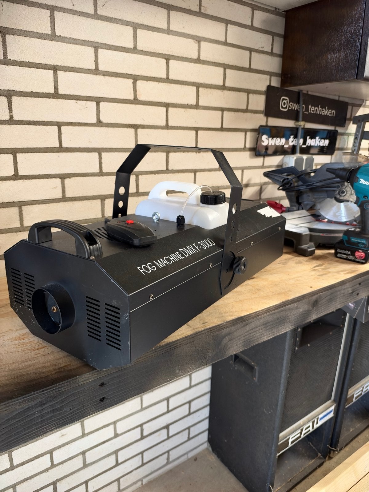Rookmachine DMX F-3000 met afstandsbediening, Ophalen, Zo goed als nieuw, Rookmachine
