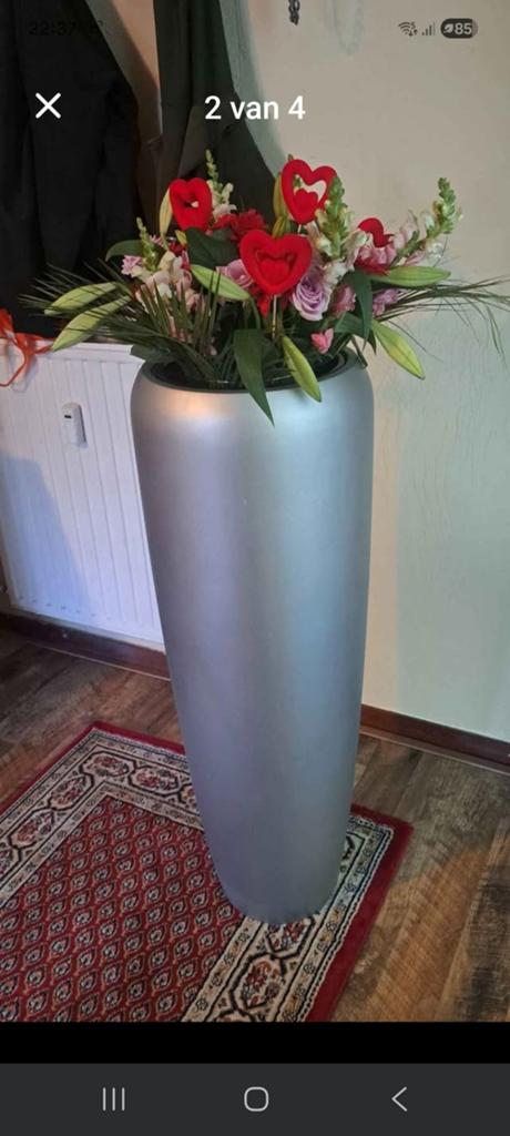 Hoge bloempot, 1 meter hoog, 35 cm breed, Overige materialen, Gebruikt, Overige kleuren, Ophalen of Verzenden