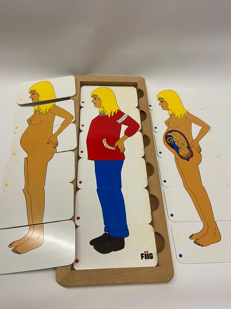 FIIG Bodypuzzel, kinderspeelgoed Zwanger, educatief, Ophalen of Verzenden, Gebruikt, Ontdekken
