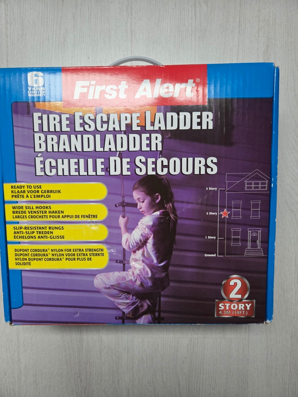 First Alert Brandladder 4.3m (14ft) - Nieuw in doos, Ophalen