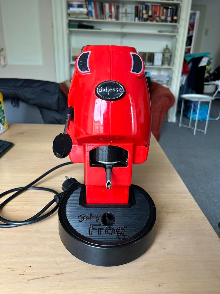 Didiesse Baby Frog espresso machine rood, Gebruikt, Koffiemachine, Ophalen of Verzenden, 1 kopje