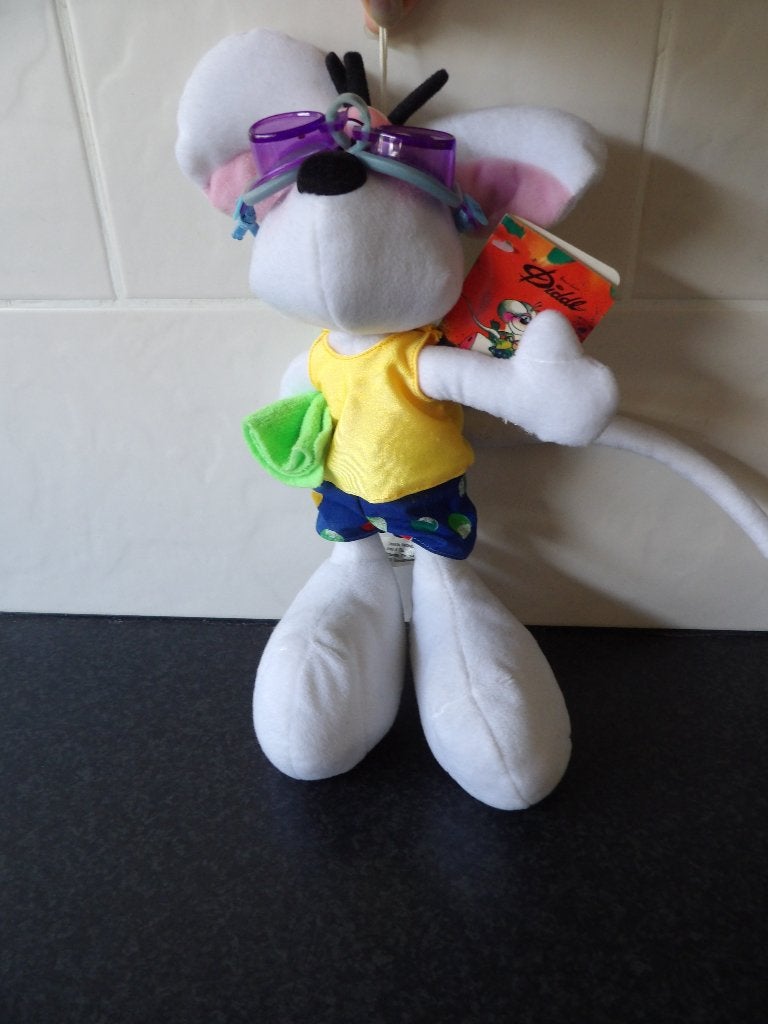 in nette staat Diddl knuffel in strandoutfit 35.5 cm, ter de, Ophalen of Verzenden, Diddl, Zo goed als nieuw, Knuffel