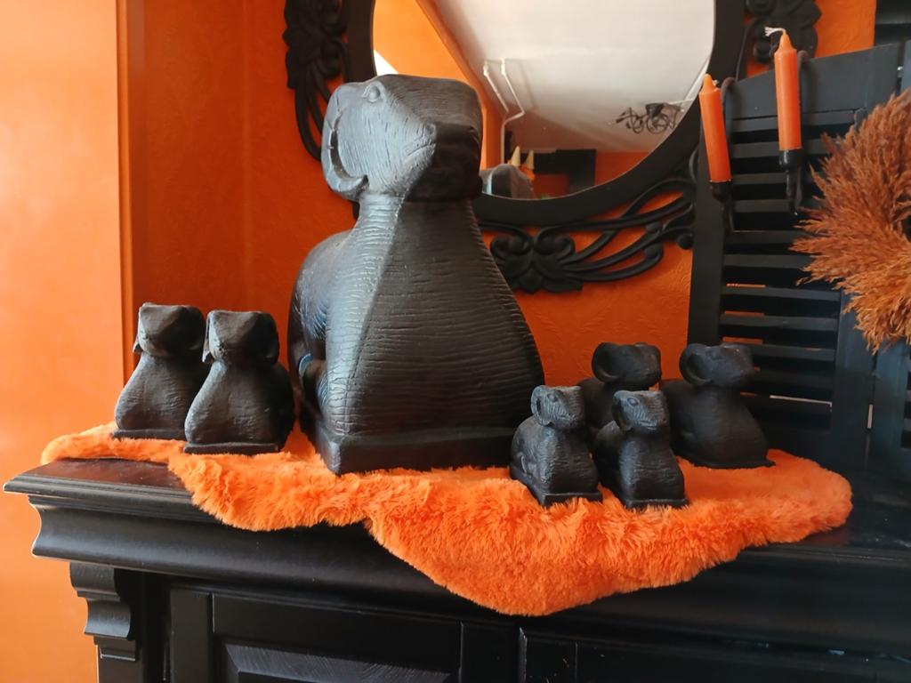 XXL ram met kleintjes, Antiek en Kunst, Curiosa en Brocante, Ophalen