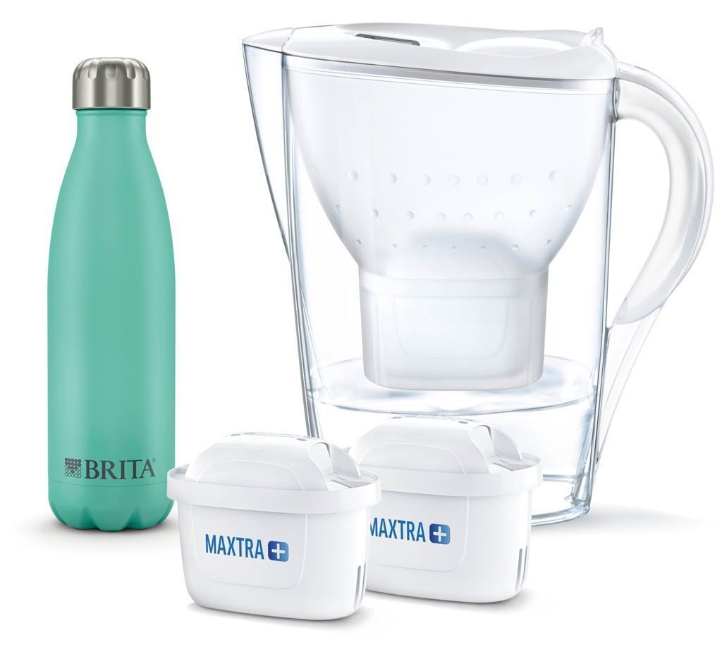 Brita waterfilter 1,4l + 2 Filterpatronen & waterfles Nieuw, Ophalen of Verzenden, Nieuw