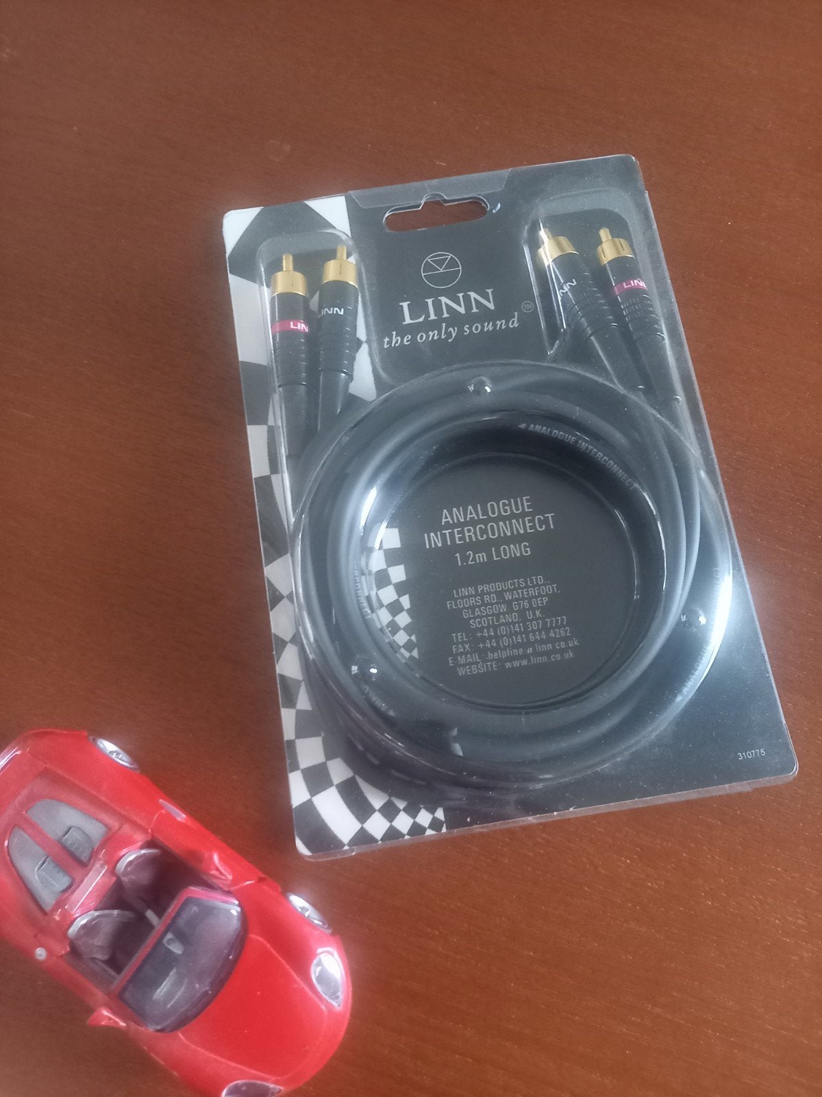 LINN Black interlink 1.20 m., Ophalen of Verzenden, Nieuw, Minder dan 2 meter, Interlink-kabel