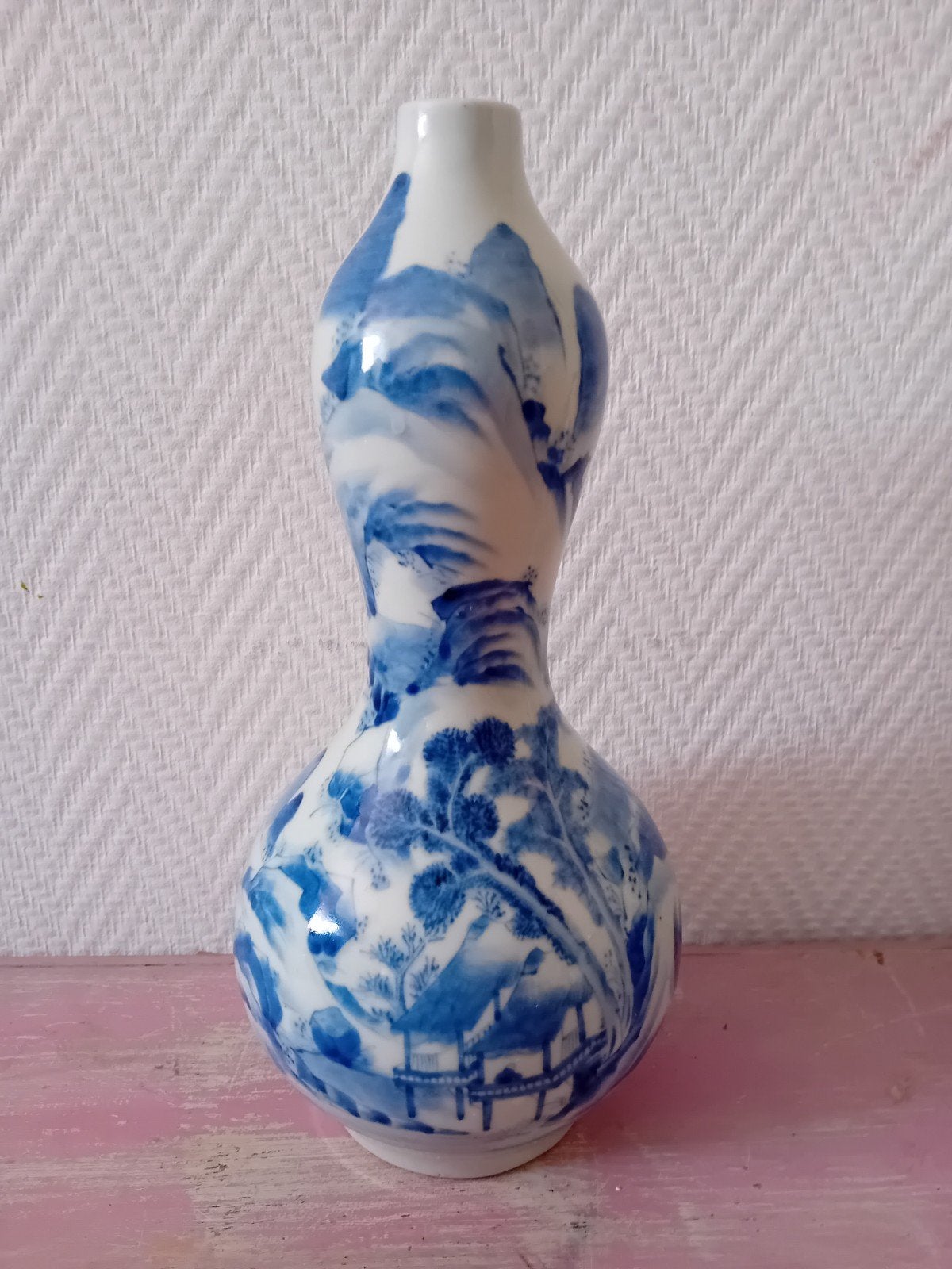 Antieke Japanse Kalebasvaas Zoshuntei Sanpo - 32cm, Antiek en Kunst, Ophalen of Verzenden