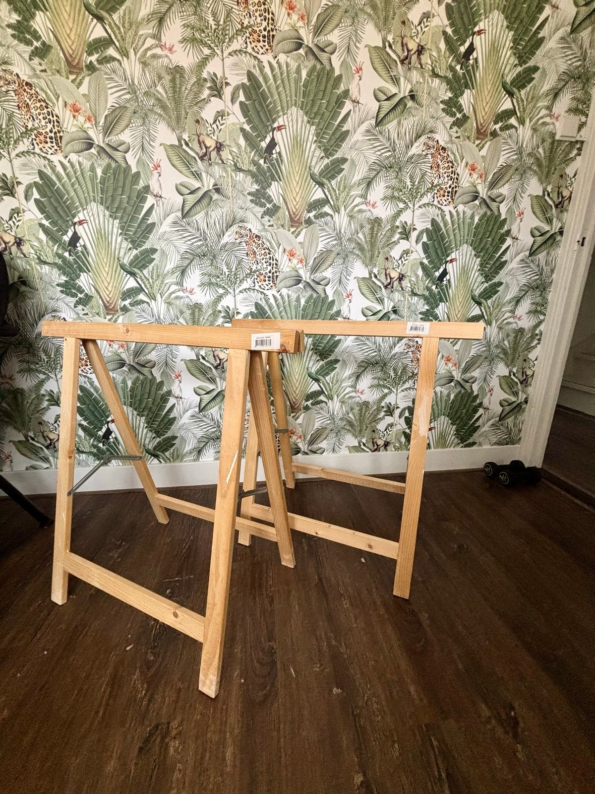 Houten schragen (set van 2 stuks), Ophalen, Gebruikt, Inklapbaar