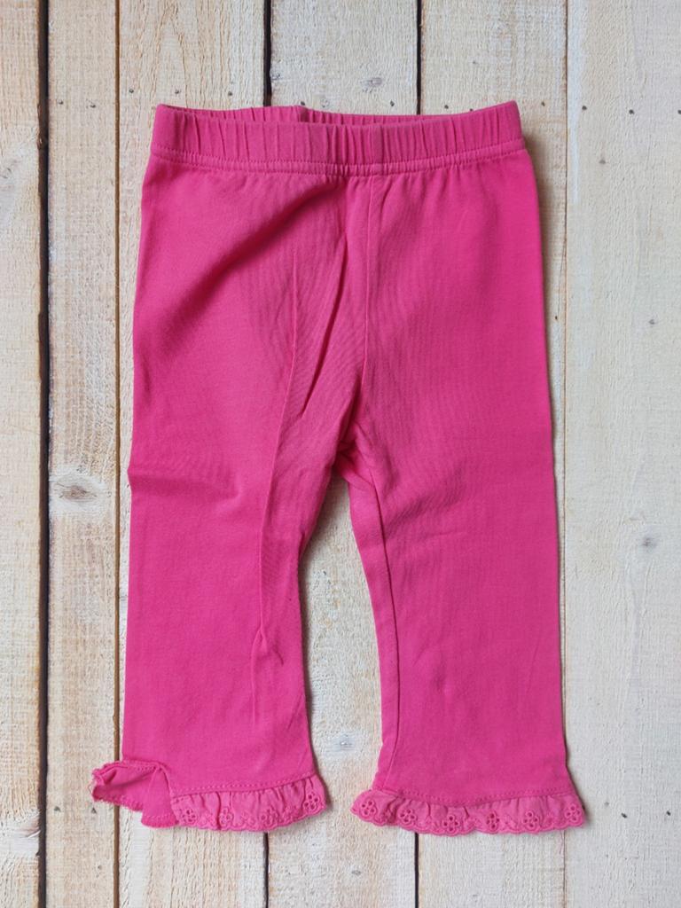 Roze Wibra Legging Maat 92/98 met Kantdetails, Broek, Zo goed als nieuw, Wibra, Verzenden