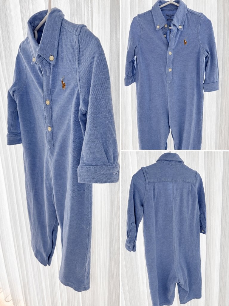 Polo Ralph Lauren boxpakje / baby overall lichtblauw, Ophalen, Jongetje of Meisje, Zo goed als nieuw, Pakje
