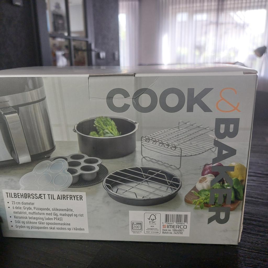 Imerco Cook & Baker Airfryer Accessoires Set - 6Delen, 23 cm, Ophalen of Verzenden, Nieuw