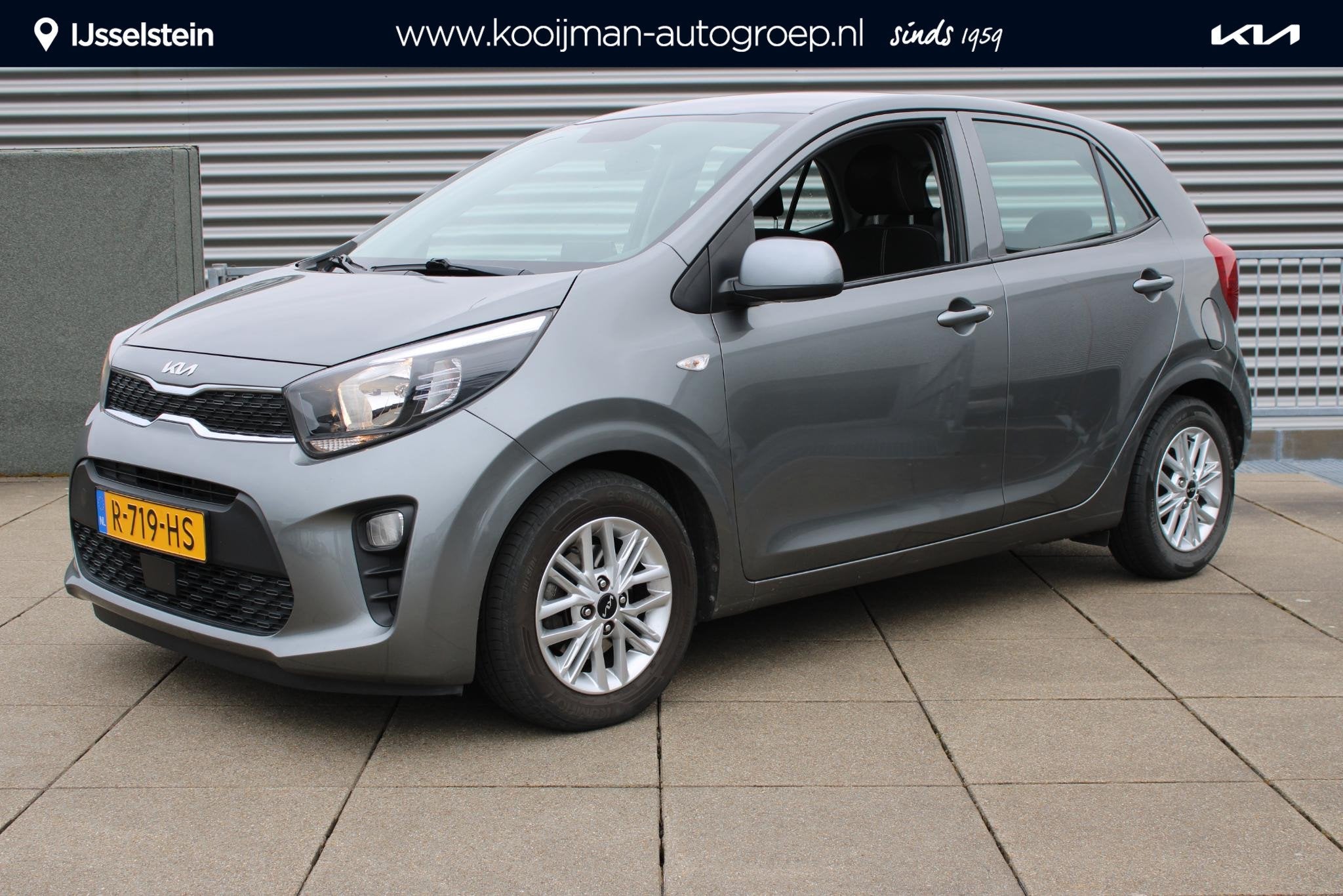 Kia Picanto 1.0 DPi DynamicLine TREKHAAK, ACHTERUITRIJCAMERA, Voorwielaandrijving, Stof, Gebruikt, 4 stoelen