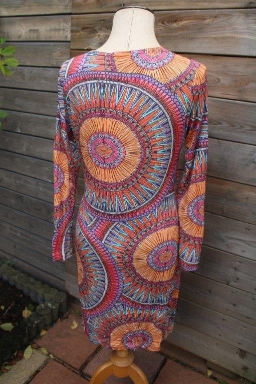 Overslagjurk oranje/ kleur Caroline Biss mt 42 Vaste prijs, Maat 42/44 (L), Oranje, Ophalen of Verzenden, Zo goed als nieuw