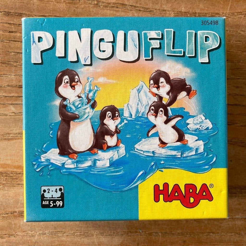 Haba - Pinguflip (2-4 spelers, 5+jaar) zgan, Een of twee spelers, Ophalen of Verzenden, Zo goed als nieuw, Haba