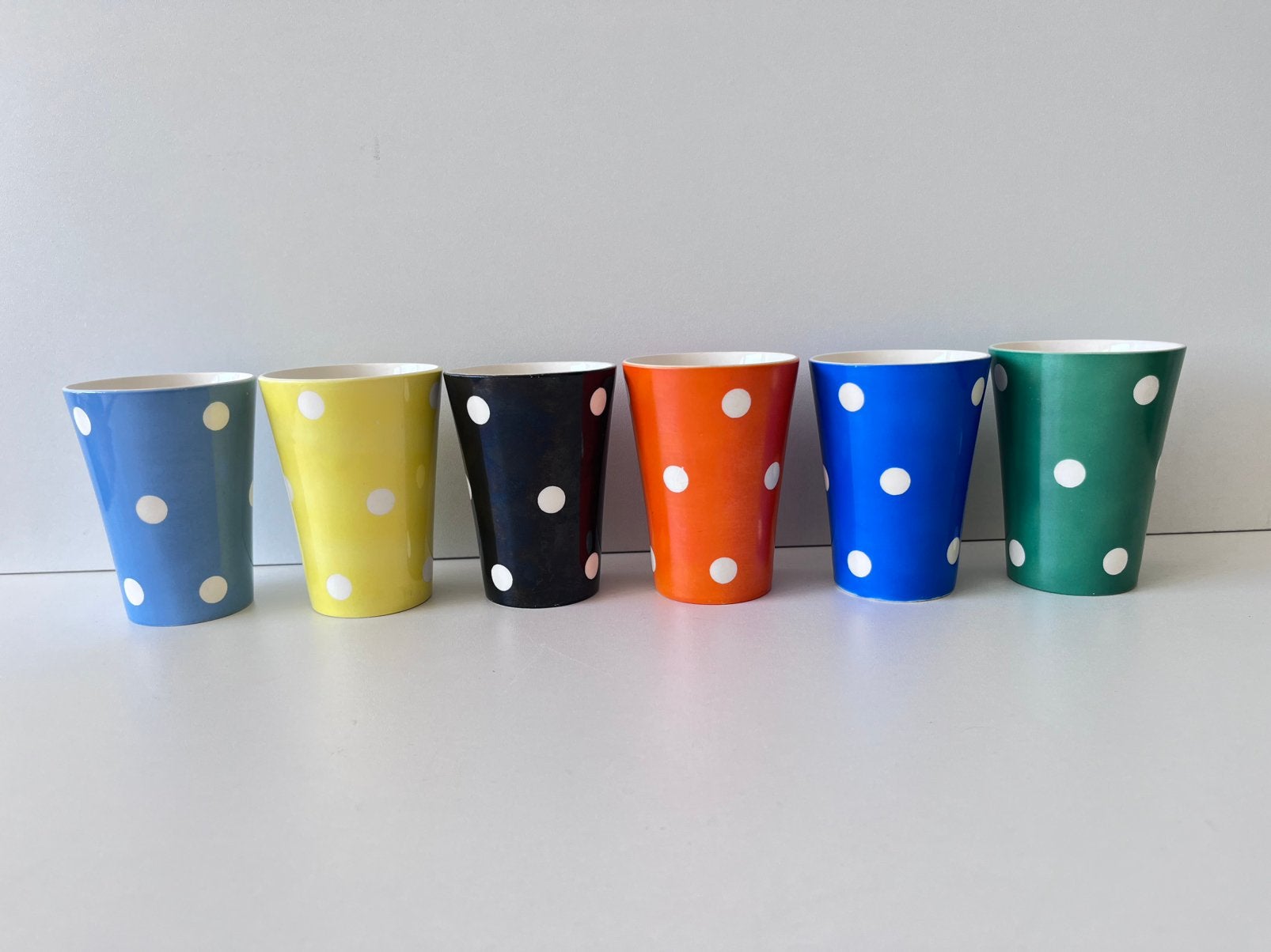 Petrus regout bekers polkadot, Ophalen of Verzenden