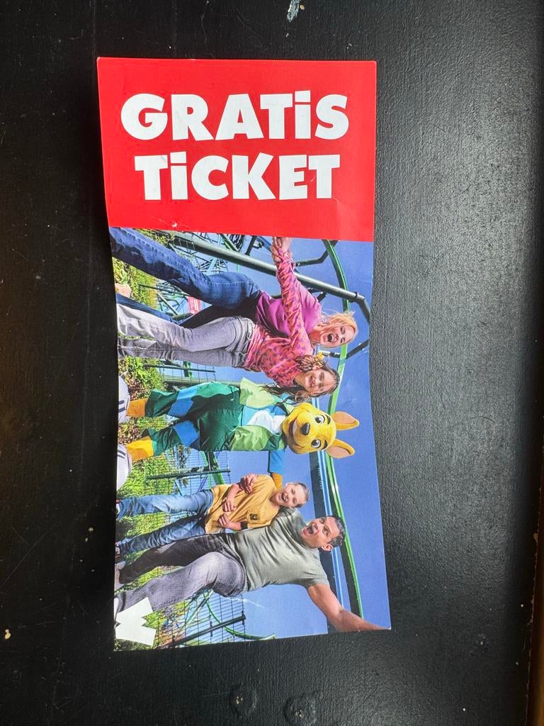 Gratis toegangsticket Walibi Nederland, Eén persoon, Kortingskaart