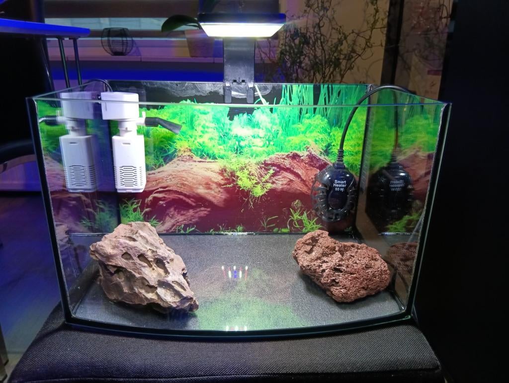 Akwarium 30L compleet set – filter, LED verlichting, verwarm, Ophalen, Gebruikt, Leeg aquarium
