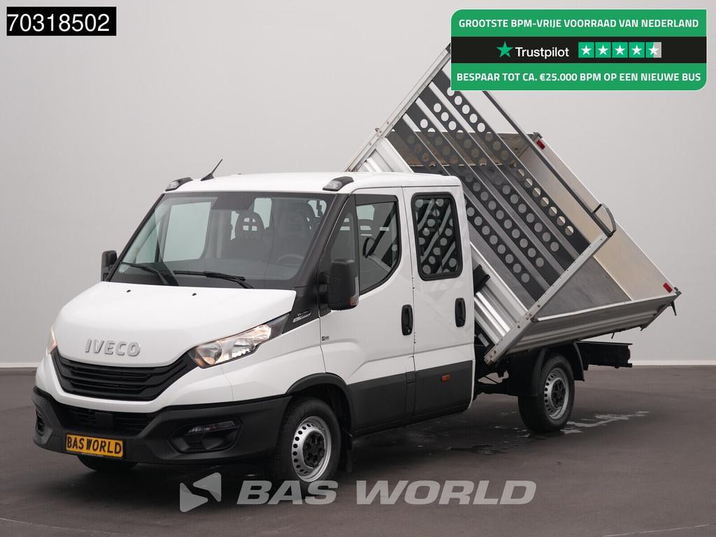 Iveco Daily 35S16 Automaat Driezijdige Kipper Dubbel Cabine, Auto's, Bestelauto's, Automaat, Stof, Gebruikt, Euro 6