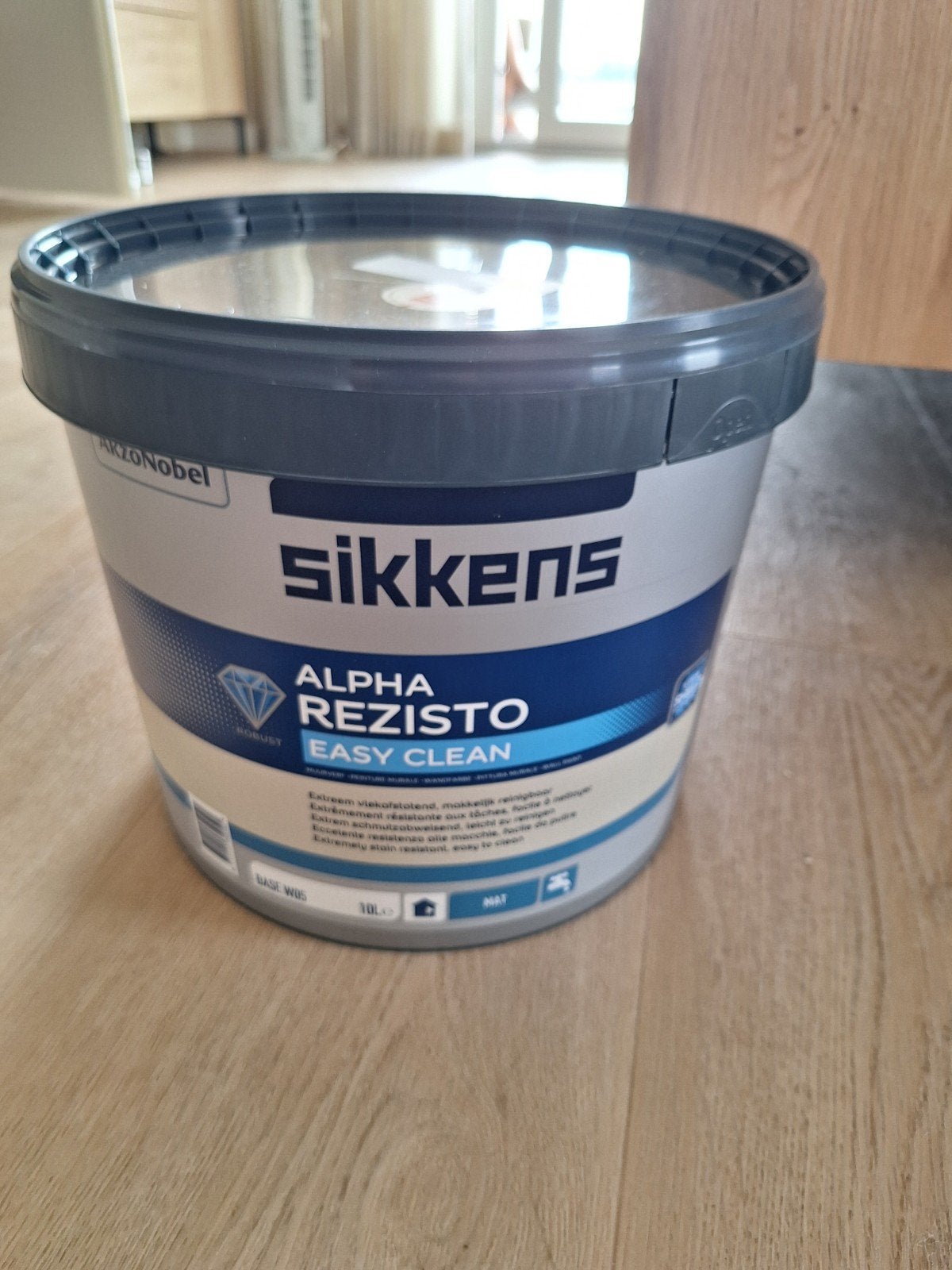Ongeopende emmer SIKKENS muurverf,  kleur Oxford Stone, Ophalen, Nieuw, Beige