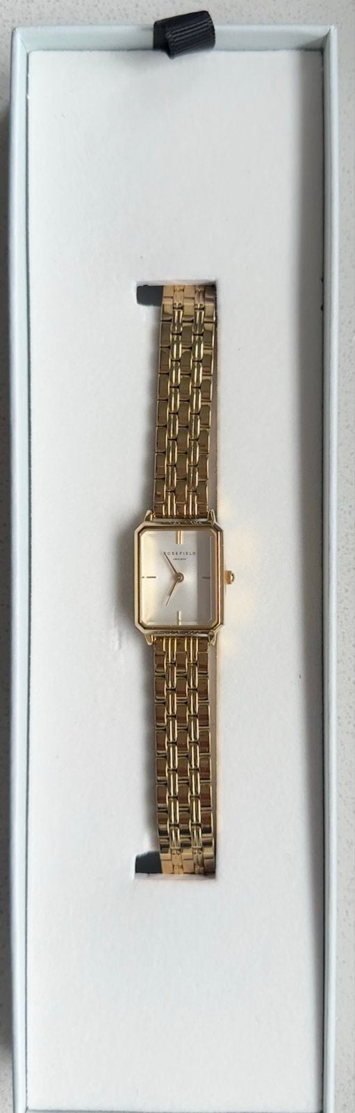 Rosefield Octagon XS horloge goudkleurig, nieuw in doos, Overige merken, Staal, Polshorloge, Ophalen of Verzenden