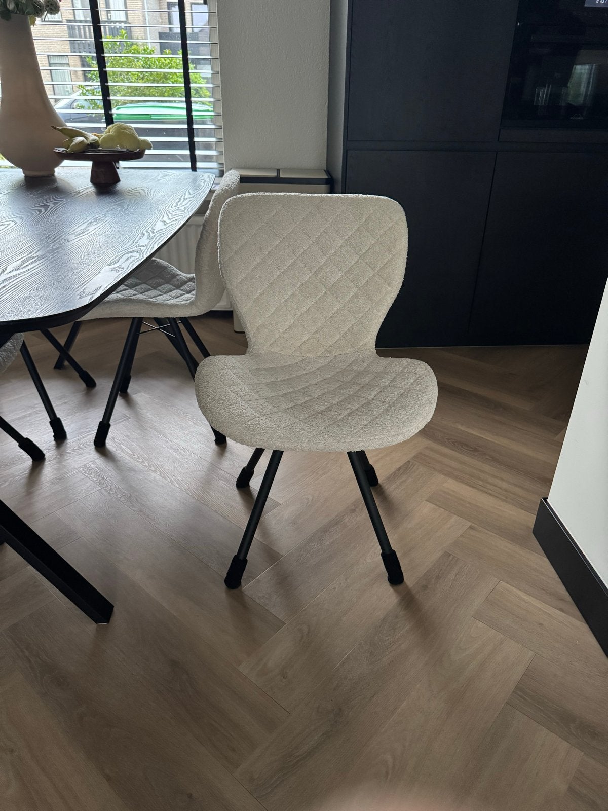 Moderne eetkamerstoelen - 1.5 jaar oud, zo goed als nieuw, Ophalen, Overige kleuren, Zo goed als nieuw, Vier