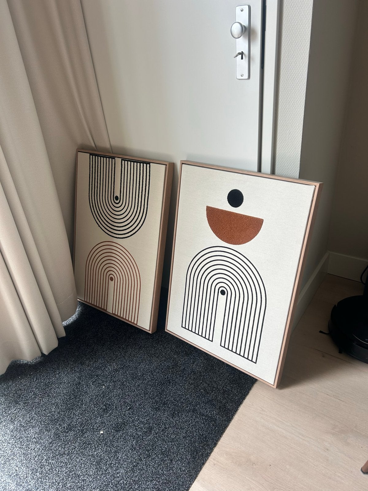 Set van 2 stoffen wanddoeken van Action, Ophalen, Zo goed als nieuw, Minder dan 50 cm, Overige typen