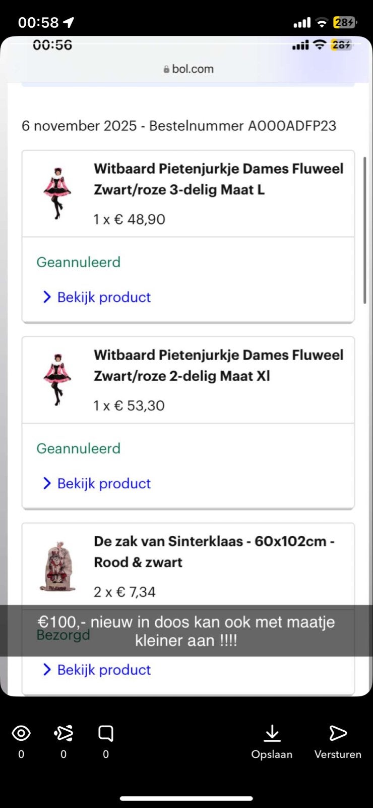 Zwarte pieten pakkwn, Diversen, Ophalen of Verzenden, Nieuw