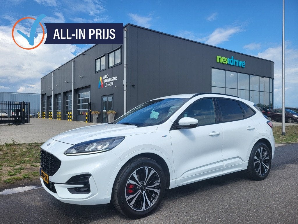 Ford Kuga 1.5 Ecoboost 150 pk ST-Line X 1e eigenaar, Auto's, Keurmerk '100% Onderhouden', Euro 6, Wit, Origineel Nederlands