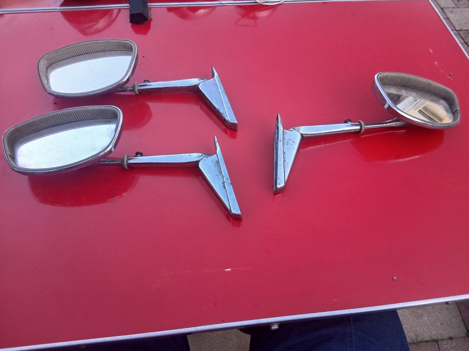 3x Spiegels voor Oldtimer - Klassieke Auto Onderdelen, Auto-onderdelen, Ophalen of Verzenden, Gebruikt, Oldtimer onderdelen