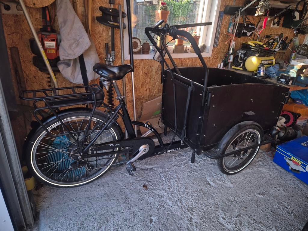 GERESERVEERD - Vogue troy special elektrische bakfiets, Fietsen en Brommers, Fietsen | Bakfietsen, Ophalen of Verzenden, Gebruikt