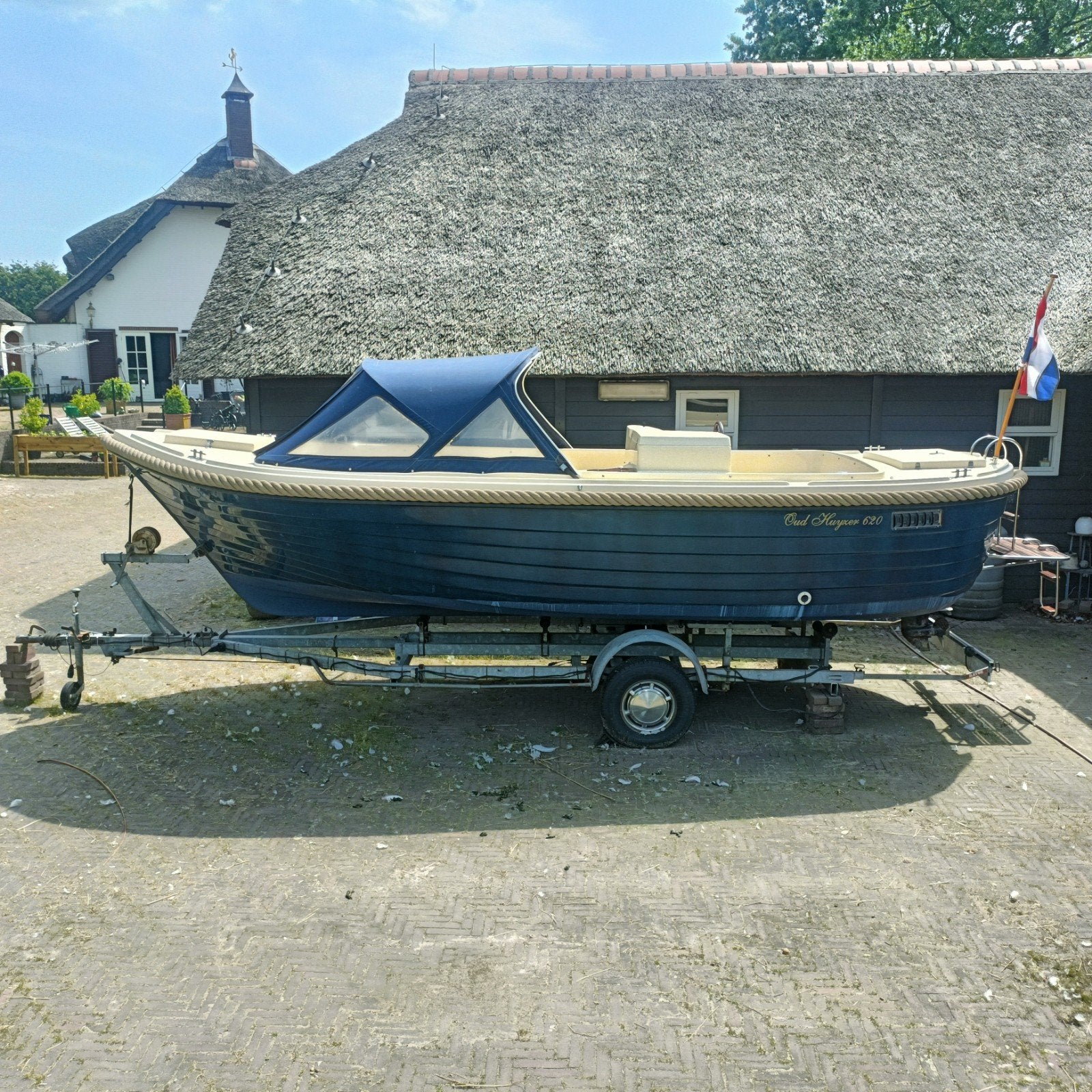 Oud Huijzer 620 met 20 pk Suzuki 4-takt motor, Watersport en Boten, Ophalen of Verzenden