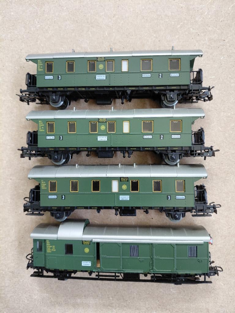 Märklin 4 stuks donderbussen, Wisselstroom, Wagon, Ophalen of Verzenden, Zo goed als nieuw