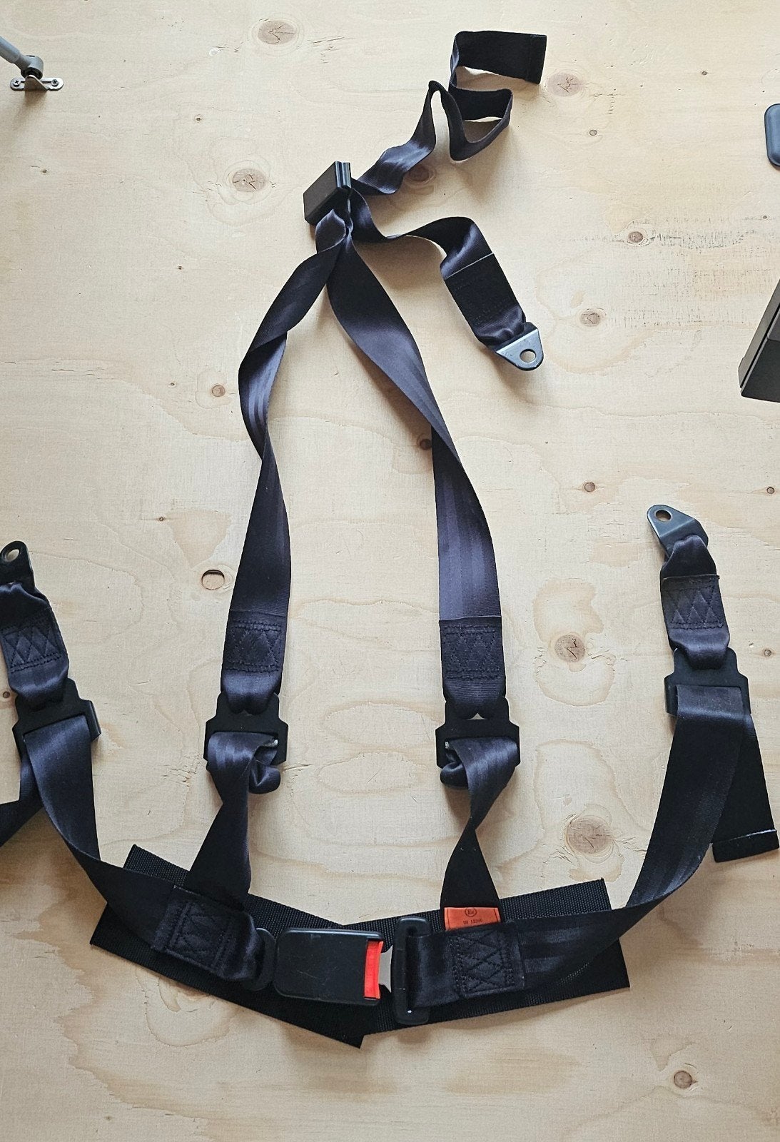 Zwart 3-punts Sportgordel  / Black three point Belt, Ophalen, Zo goed als nieuw
