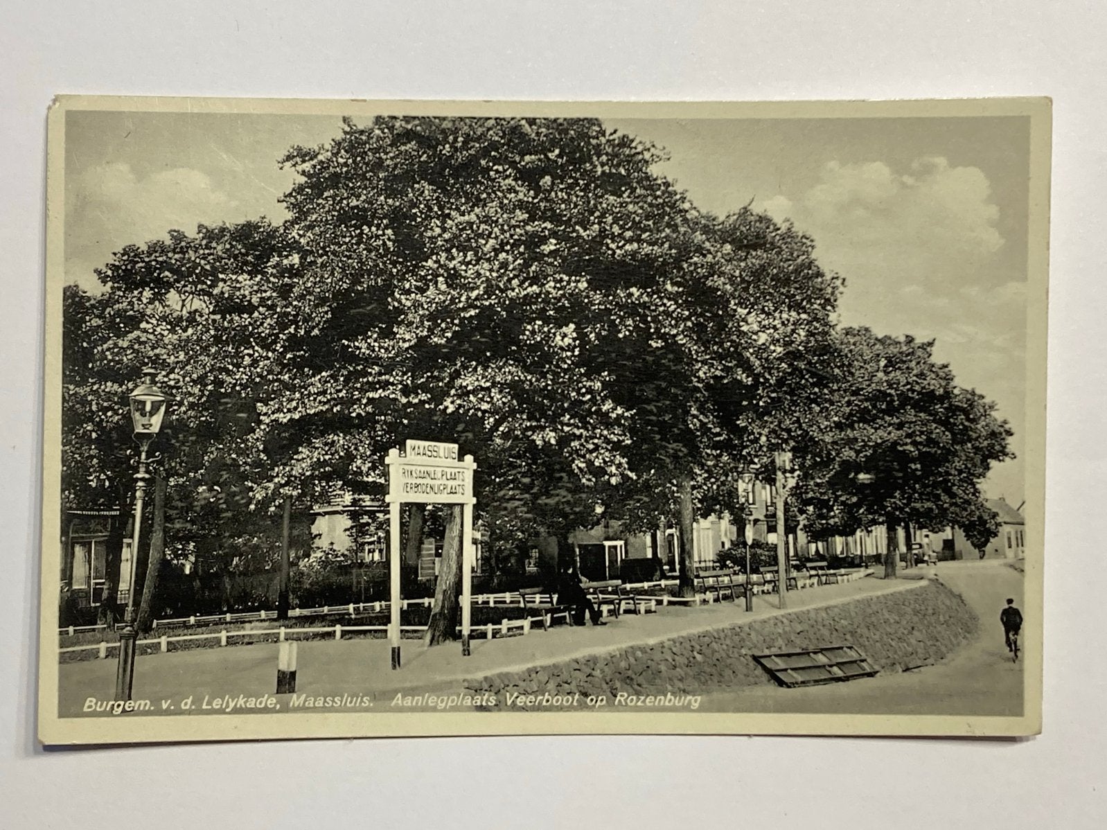 Ansichtkaart Maassluis - Burgem. v. d. Leliekade 1933, Verzenden, 1920 tot 1940, Gelopen, Zuid-Holland