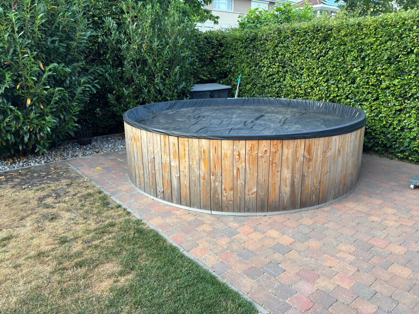 Funwood zwembad 3,50m x 0.9m, Tuin en Terras, Zwembaden, Ophalen, Zo goed als nieuw, Opzetzwembad, Rechthoekig