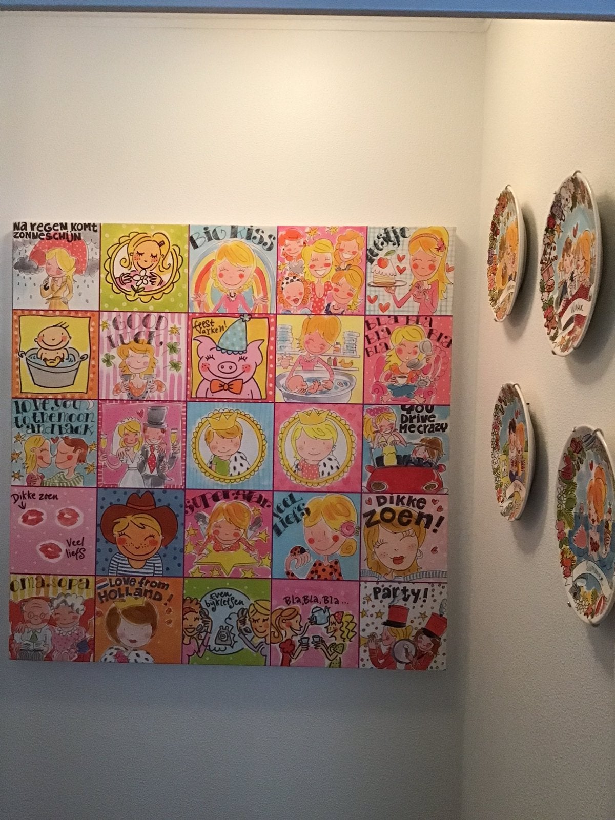 Blond Amsterdam canvas schilderij, Ophalen, Zo goed als nieuw, Overige materialen, Overige typen