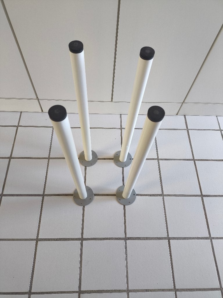 witte verstelbare tafelpoten, Huis en Inrichting, Tafelpoot, Minder dan 50 cm, 50 tot 100 cm, Rond