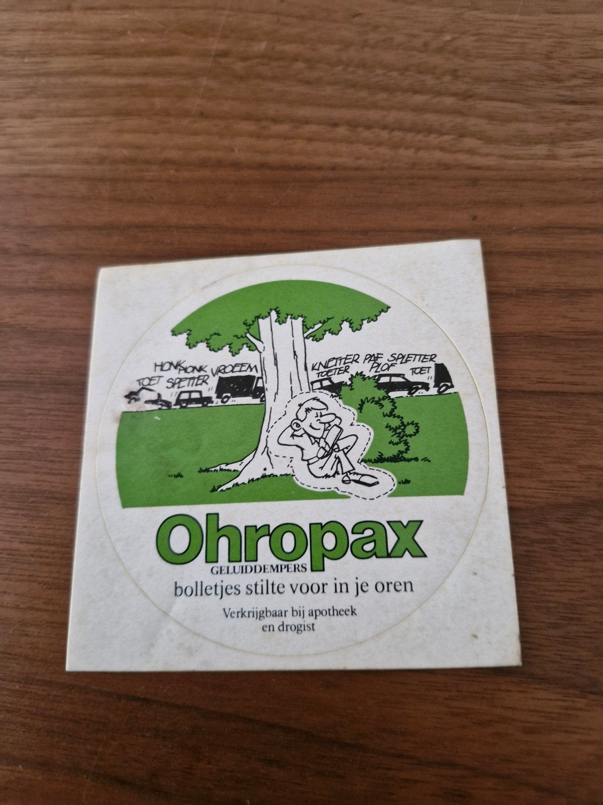 12016 Vintage Ohropax sticker - Geluiddempers, Ophalen of Verzenden, Nieuw