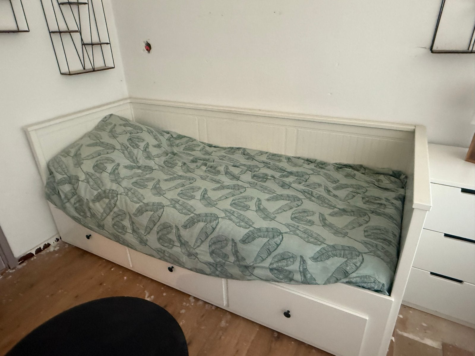 IKEA bedbank met opberglades, Ophalen, Gebruikt, 90 cm, Eenpersoons