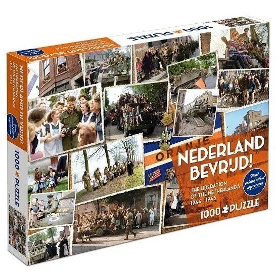 Oranje Nederland Bevrijd! 1000 stukjes puzzel, Ophalen of Verzenden, 500 t/m 1500 stukjes, Zo goed als nieuw