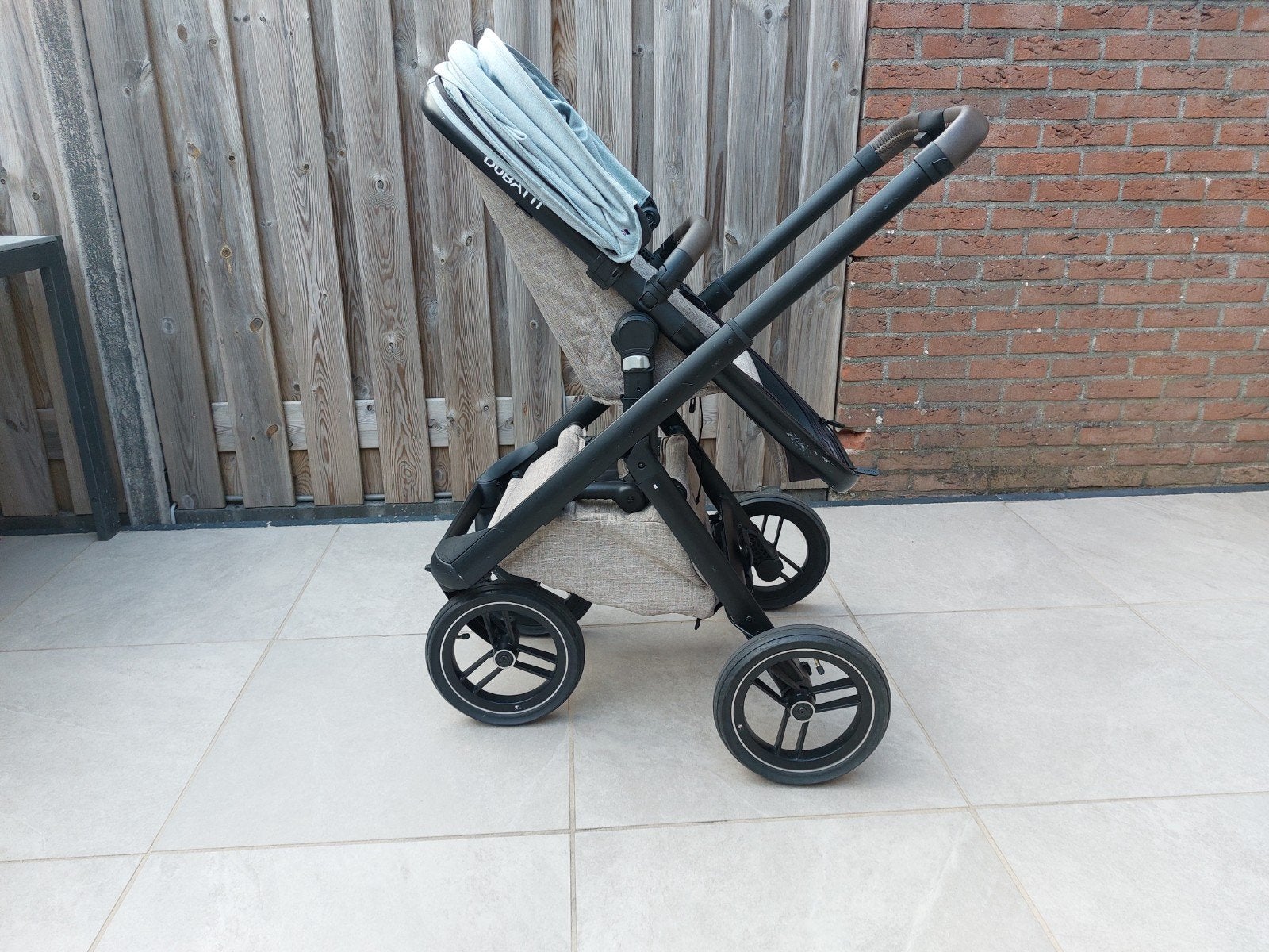Dubatti one 2-in-1 kinderwagen ( excl. Maxi cosi ), Gebruikt, Combiwagen, Verstelbare duwstang, Ophalen