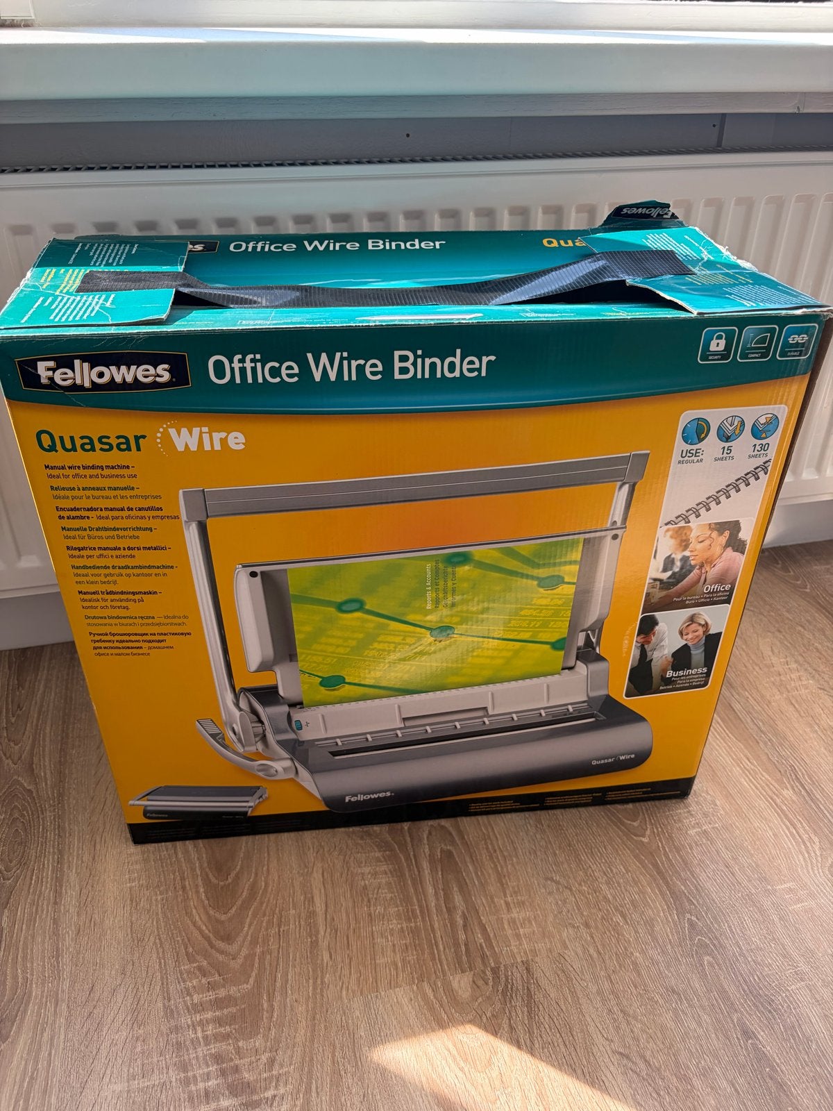 Fellowes Quasar Wire Inbindapparaat - Compleet pakket, Diversen, Bureau-accessoires, Ophalen of Verzenden, Gebruikt