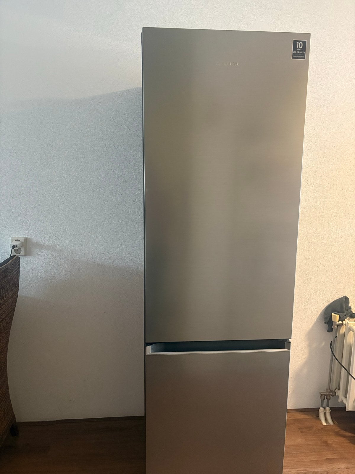 Samsung Koelkast met Vriezer - Zo goed als nieuw, Ophalen, 200 liter of meer, 60 cm of meer, Met aparte vriezer