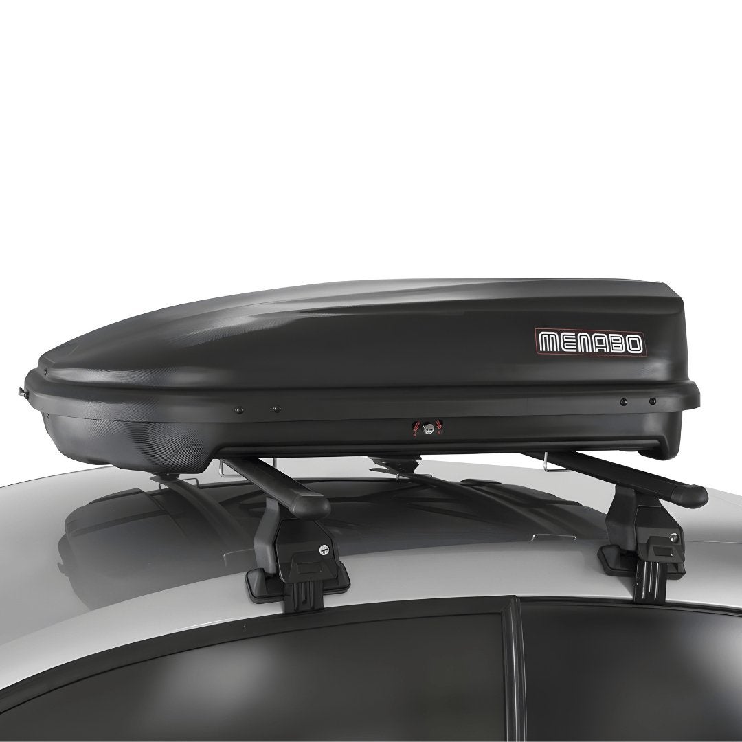 Menabo Quasar 320 dakkoffer - Mat Zwart - 320 liter, Auto diversen, Ophalen, Zo goed als nieuw