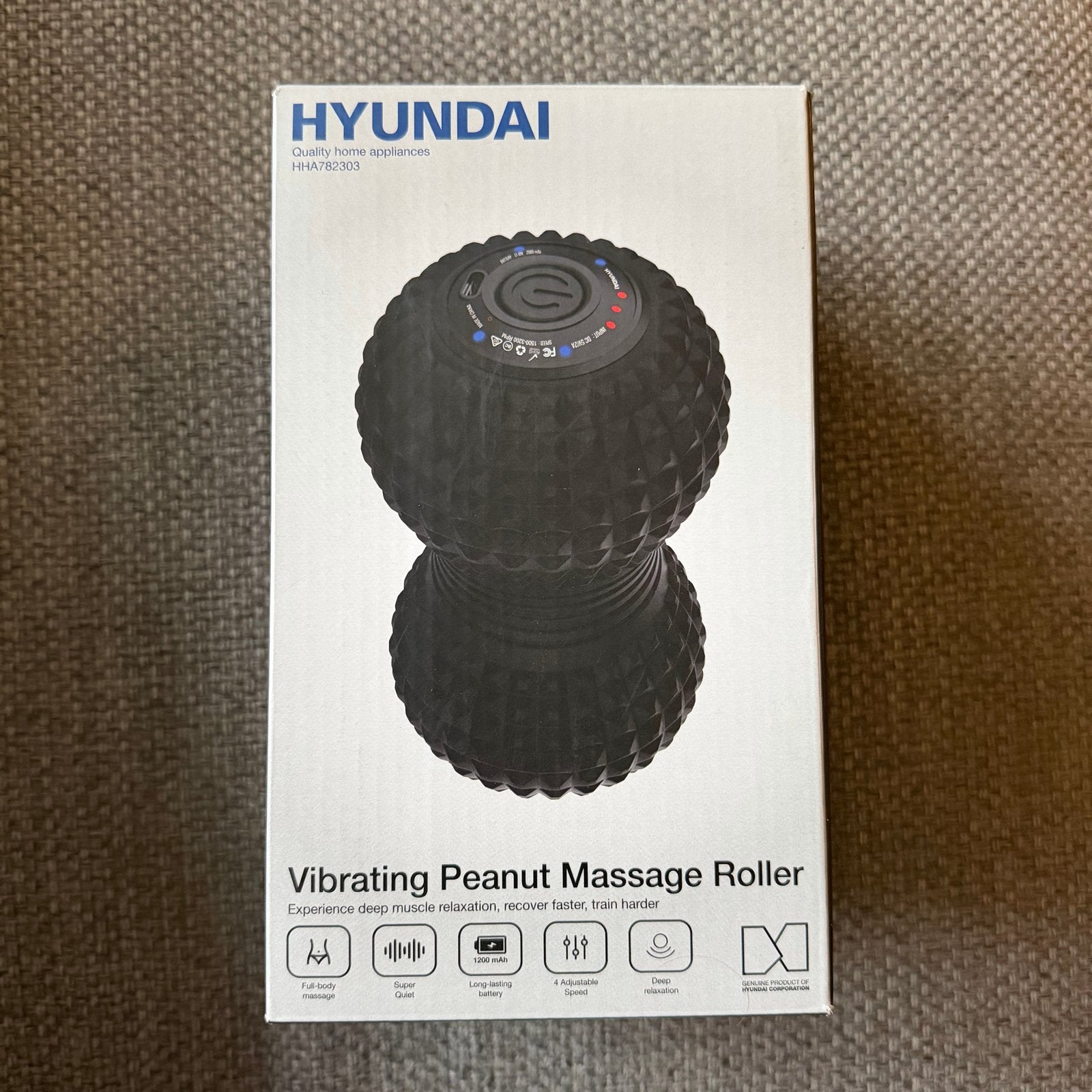 Hyundai Vibrerende Peanut Massage Roller - Zo goed als nieuw, Sport en Fitness, Ophalen of Verzenden, Zo goed als nieuw, Apparaat